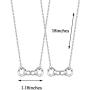 KUIYAI Partners in Crime Necklace BFF Necklaces Set of 2 Best Friends Jewelry