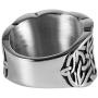 HZMAN Men Vintage Stainless Steel Rings Viking Valknut Vegvisir Pirate Norse Symbol Jewelry