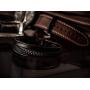 Maerzl Mens Bracelet Leather Magnetic Stainless Steel Clasp Wrap Genuine Leather Braided Bracelet Wrist Cuff Bangle