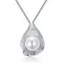 Stunning Flawless Pearl Stud Earrings & Silver Chain Pendant Set| Impeccable Quality Natural, Flawless Freshwater Pearl & 925 Sterling Silver| The Most Unique Fashion Jewelry Set All Women Must Have