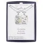 Connections from Hallmark Jewelry, Stainless Steel “Born to be Best Friends” Breakaway Pendant Set, 18'' chains Connections from Hallmark Jewelry, Stainless Steel “Born to be Best Friends” Breakaway Pendant Set, 18'' chains