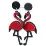Flamingo Earrings for Women, Retro Animal Drop Earrings, Acrylic Earrings Hypoallergenic,Punk Jewelry Xmas Gifts for Girls