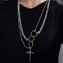 YERTTER Dainty Unique Punk Layering O Ring Chain Choker Necklace Sweater Chain Boho Jewelry Set Layered Cross Pendant Statement Chunky Chain Necklace for Women Man YERTTER Dainty Unique Punk Layering O Ring Chain Choker Necklace Sweater Chain Boho Jewelry Set Layered Cross Pendant Statement Chunky Chain Necklace for Women Man