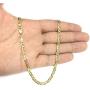 14K Yellow Gold Filled Solid Mariner Chain Necklace, 4.5 mm Wide