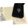 Smiling Wisdom - Vine Leaf Necklace Friendship Gift Set - A Reason Season Lifetime Friend Heartfelt Message - Unique Appreciation Gifts For Encouraging Her Women Best BFF - Platinum Plated - Silver