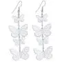 IDB Delicate Filigree Dangle Flying Butterfly Hook Earrings - Available in Silver and Gold Tones IDB Delicate Filigree Dangle Flying Butterfly Hook Earrings - Available in Silver and Gold Tones