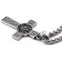 Gungneer Masonic Symbol Necklace Celtic Cross Pendant Stainless Steel Keel Chain Freemason Jewelry for Men Women
