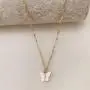 ASHMITA 3PCS Butterfly Necklace Set Cute Colorful Acrylic Butterfly Pendant Clavicle Necklace for Women Jewelry