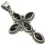 SilverStarJewel Black Onyx tcw 4.0 Pendant 1.7'' Solid Sterling Silver Jewellery Gift SilverStarJewel Black Onyx tcw 4.0 Pendant 1.7'' Solid Sterling Silver Jewellery Gift