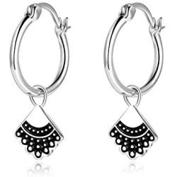 WINNICACA Sterling Silver rbg Dissent Collar Earrings Dangle Drop Jewelry Gifts for Women Fan of Ruth Bader Ginsburg