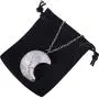 Hicarer Tree Life Crescent Moon Necklace Copper Wire Wrap Natural Gemstone Healing Crystal Pendant Necklace Natural Gemstone Quartz Necklace for Women Jewelry