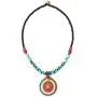 MAYTRY Original Hand-Woven Turquoise Coconut Shell Necklace, Bohemian Style Necklace MAYTRY Original Hand-Woven Turquoise Coconut Shell Necklace, Bohemian Style Necklace
