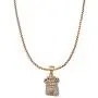 Double Rainbow Jewelry C07G-P11G Mens Stainless Steel Gold Color Religious Jesus Head Piece Pendant w/ 3.5mm Box Necklace Chain Double Rainbow Jewelry C07G-P11G Mens Stainless Steel Gold Color Religious Jesus Head Piece Pendant w/ 3.5mm Box Necklace Chain