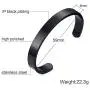 VNOX God is Greater Than Highs and Lows Stainless Steel Inspirational Cuff Bangle Bracelet,59MM/64MM VNOX God is Greater Than Highs and Lows Stainless Steel Inspirational Cuff Bangle Bracelet,59MM/64MM