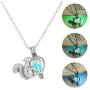 yiwushidaili Squirrel Luminous Pendant Necklace Fun Squirrel Pine Cone Necklace Cute Animal Jewelry for Woman Girl Teens