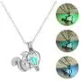 yiwushidaili Squirrel Luminous Pendant Necklace Fun Squirrel Pine Cone Necklace Cute Animal Jewelry for Woman Girl Teens
