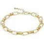 N/H Rectangle Link Bracelets for Women Gold Handmade Geometric Paperclip Classic Chain  Bracelet for Women Jewelry Gift