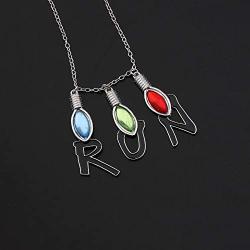 CENWA Stranger Things Inspired Jewelry Party Lights Run Necklace Stranger Things Fans Gift
