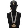 Jwellmart Indian Diva Collection Pearl Rani Haar Necklace Set in Kundan Stones for Women and Girls