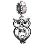 JMQJewelry Owl Birthstone Mother Mom Love Girl Boy Family Heart Animal Charms for Bracelets Mothers Grandmas Day