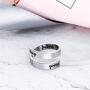 Tattooshe Stainless Steel Ring Stamped Keep Going Stacking Never Give Up Inspired Jewelry You are Braver Than You Believe