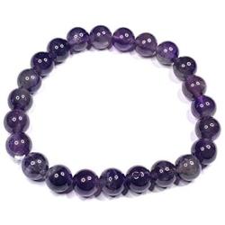 Skye Jewelry Purple Quartz Semi Precious Gemstone Round Bead Chakra Bracelet