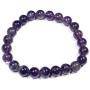 Skye Jewelry Purple Quartz Semi Precious Gemstone Round Bead Chakra Bracelet