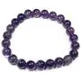 Skye Jewelry Purple Quartz Semi Precious Gemstone Round Bead Chakra Bracelet