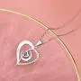 Heart Necklace for Women I Love You Forever Necklace I Love You to The Moon and Back Necklace Sterling Silver Moon Necklace Valentines Day Jewelry Gifts for Women Girls Wife Love Necklace