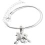EPJ Poodle Jewelry for Women | Poodle Dog Stainless Steel Snake Chain Charm Bracelet