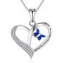FANCYCD''Always My Mother Forever My Friend'' Love Heart Necklace, 18'', Special Jewelry for Women, Mother’s Day Gifts for Mom, Wife, Aunt, Grandma.