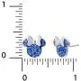 Disney Minnie Mouse Birthstone Jewelry for Women and Girls, Sterling Silver Pave Crystal Stud Earrings Disney Minnie Mouse Birthstone Jewelry for Women and Girls, Sterling Silver Pave Crystal Stud Earrings