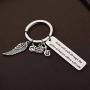 CENWA Motorcycle Memorial Jewelry Memorial for Brother Dad Husband Sympathy Gift Some Will Walk Through The Gate Keychain