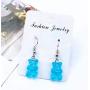 Tiande Creative Food Fruit Acrylic Big Drop Dangle Stud Earrings for Women Girls