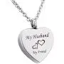 K-Y Engraved Heart Memorial Urn Pendant Necklace Stainless Steel Detachable Ashes Keepsake Cremation Jewelry K-Y Engraved Heart Memorial Urn Pendant Necklace Stainless Steel Detachable Ashes Keepsake Cremation Jewelry