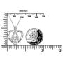 DAOSHANG 925 Sterling Silver Always My Sister Forever My Friend Infinity Heart Pendant Necklace for Women Friendship Gift