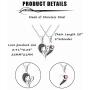 Sllaiss Austrian Crystals Couples Necklace for Women Men Love Heart Pendant Puzzle Necklace Personalized Valentines Day Gift Couple Jewelry