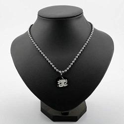 YYJL Betty Boop Enamel Metal Necklace Pendant Fashion Cute Anime Girl Charm Bead Chain Necklaces for Women Girls