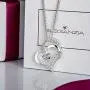 ELEGANZIA Heart Necklaces For Women Sterling Silver Girls Heart Necklace For Girlfriend Silver Necklace Heart Jewelry For Women Love Necklaces For Women Silver Love Heart Pendant Necklace For Women