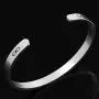 NewChiChi Cuff Bracelet Engraved A True Friendship is a Journey Without an End Inspirational Jewelry NewChiChi Cuff Bracelet Engraved A True Friendship is a Journey Without an End Inspirational Jewelry