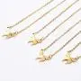 Joycuff Butterfly Necklace Dainty Gold Butterfly Pendant Personalized Initial Letter Necklaces Christmas Birthday Gifts for Teen Girl Daughter Bridesmaid Best Friend