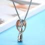 Cremation Ashes Jewelry Keepsake Memorial Urn Necklace Guardian Angel Has You in Her Arms