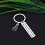 CYTING Alzheimer Awareness Keychain You May not Remember but i Will Never Forget Purple Ribbon Keychain Mental Health Awareness Dementia Jewelry CYTING Alzheimer Awareness Keychain You May not Remember but i Will Never Forget Purple Ribbon Keychain Mental Health Awareness Dementia Jewelry