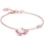 NINAMAID Valentines Day Gifts for Her Silver Bracelet for Women Rose Gold Jewelry Gifts for Wife Charm Tennis Bracelets for Teen Girls Adjustable Chain Mothers Day Bracelets
