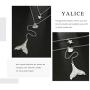 Yalice Layered Boho Starfish Necklace Chain Shell Y Necklaces Silver Jewelry for Women and Girls