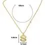 Set of 80s Gold Plated Necklace, Finger Ring and Gold Teeth with Dollar Sign Pendant, Hip Hop Dollar Necklace, Finger Ring and Gold Teeth Set of 80s Gold Plated Necklace, Finger Ring and Gold Teeth with Dollar Sign Pendant, Hip Hop Dollar Necklace, Finger Ring and Gold Teeth
