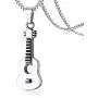 PJ Jewelry Unisex Stainless Steel Guitar Shape Memorial Keepsake Ashes Holder Cremation Urn Remembrance Necklace PJ Jewelry Unisex Stainless Steel Guitar Shape Memorial Keepsake Ashes Holder Cremation Urn Remembrance Necklace