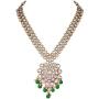 Aheli Wedding Designer Faux Kundan Pearl Necklace with Maang Tikka Set Indian Bridal Ethnic Traditional Jewelry Set for Women