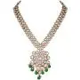 Aheli Wedding Designer Faux Kundan Pearl Necklace with Maang Tikka Set Indian Bridal Ethnic Traditional Jewelry Set for Women Aheli Wedding Designer Faux Kundan Pearl Necklace with Maang Tikka Set Indian Bridal Ethnic Traditional Jewelry Set for Women
