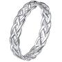 ChicSilver 925 Sterling Silver Celtic Knot Eternity Wedding Band for Women, 4 mm Wide, Size 4-12 (with Gift Box)